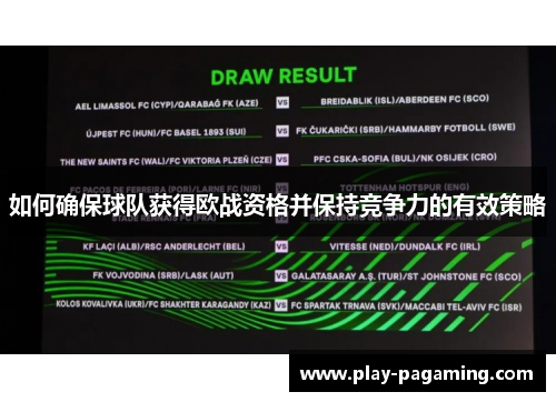 如何确保球队获得欧战资格并保持竞争力的有效策略