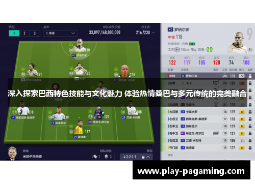 深入探索巴西特色技能与文化魅力 体验热情桑巴与多元传统的完美融合
